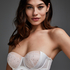 Elsa Padded Strapless Underwired Bra, White