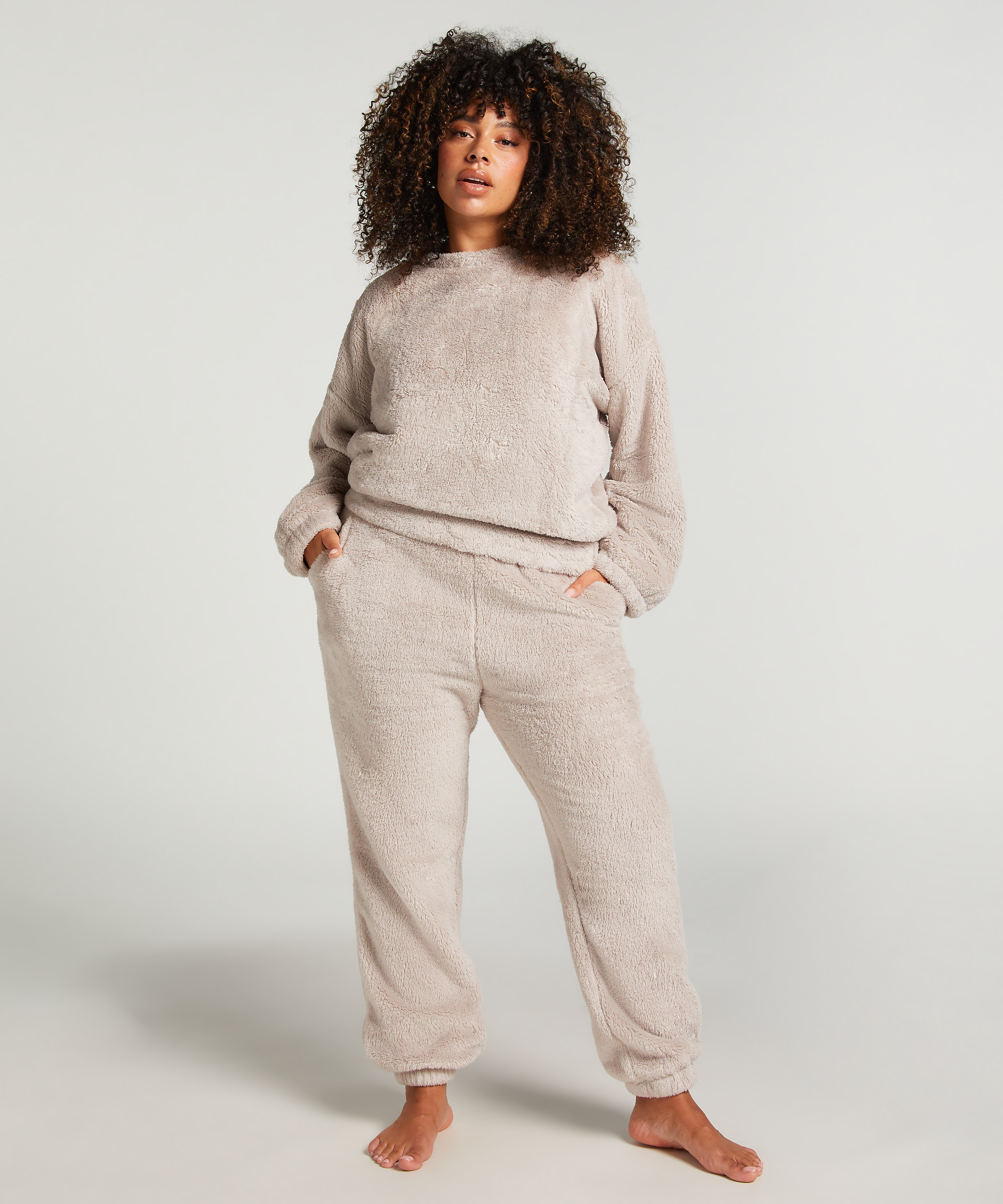Fleece Snuggle Top, Grey, main