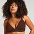 Smooth Triangle Bralette, Brown