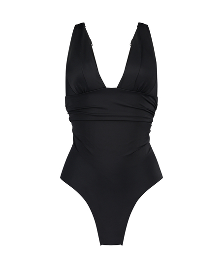 Luxe Shaping Swimsuit, Black
