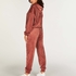 Velour Jogging Pants Pin-tucked, Brown