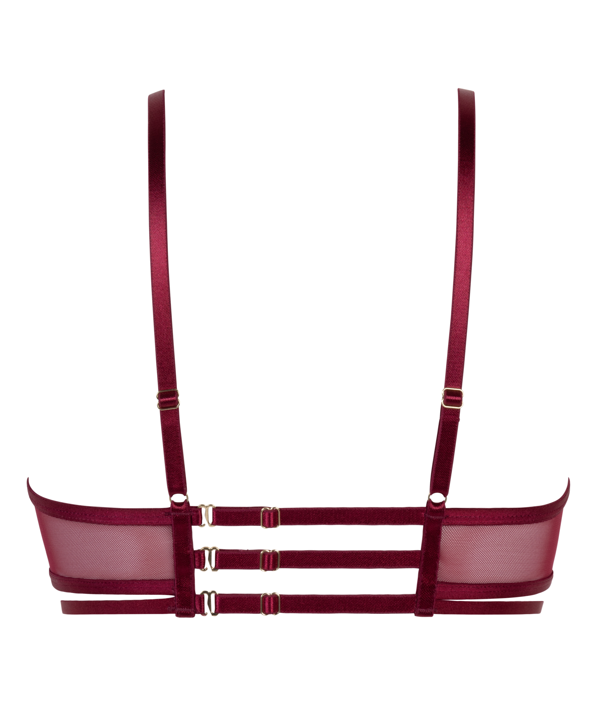 Scarlett Non-Padded Underwired Longline Bra, Red, main