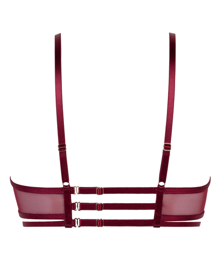 Scarlett Non-Padded Underwired Longline Bra, Red