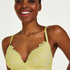 Shiloh Padded Non-wired Longline Bra, Yellow
