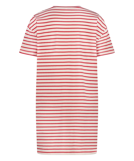 Round Neck Nightshirt, Red