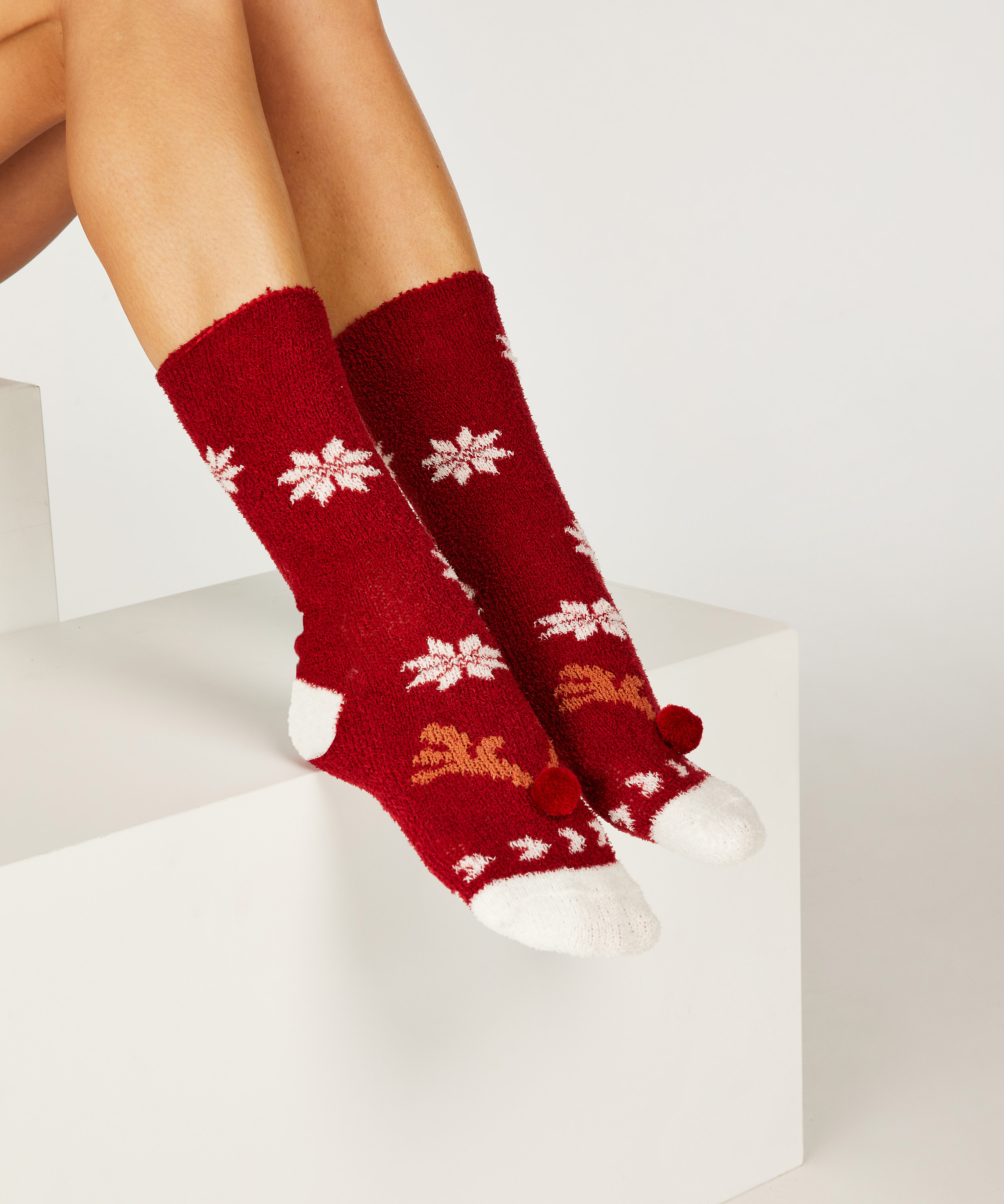 Christmas Cosy Socks, Red, main