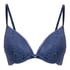 Marine Padded Underwired Push-Up Bra, Blue