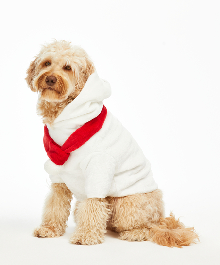 Dog's Fleece Onesie, White