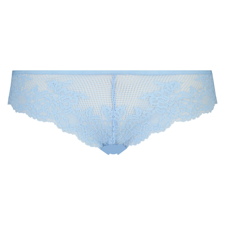 Thong Invisible lace front, Blue