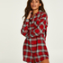 Boyfriend Check Nightshirt, Red