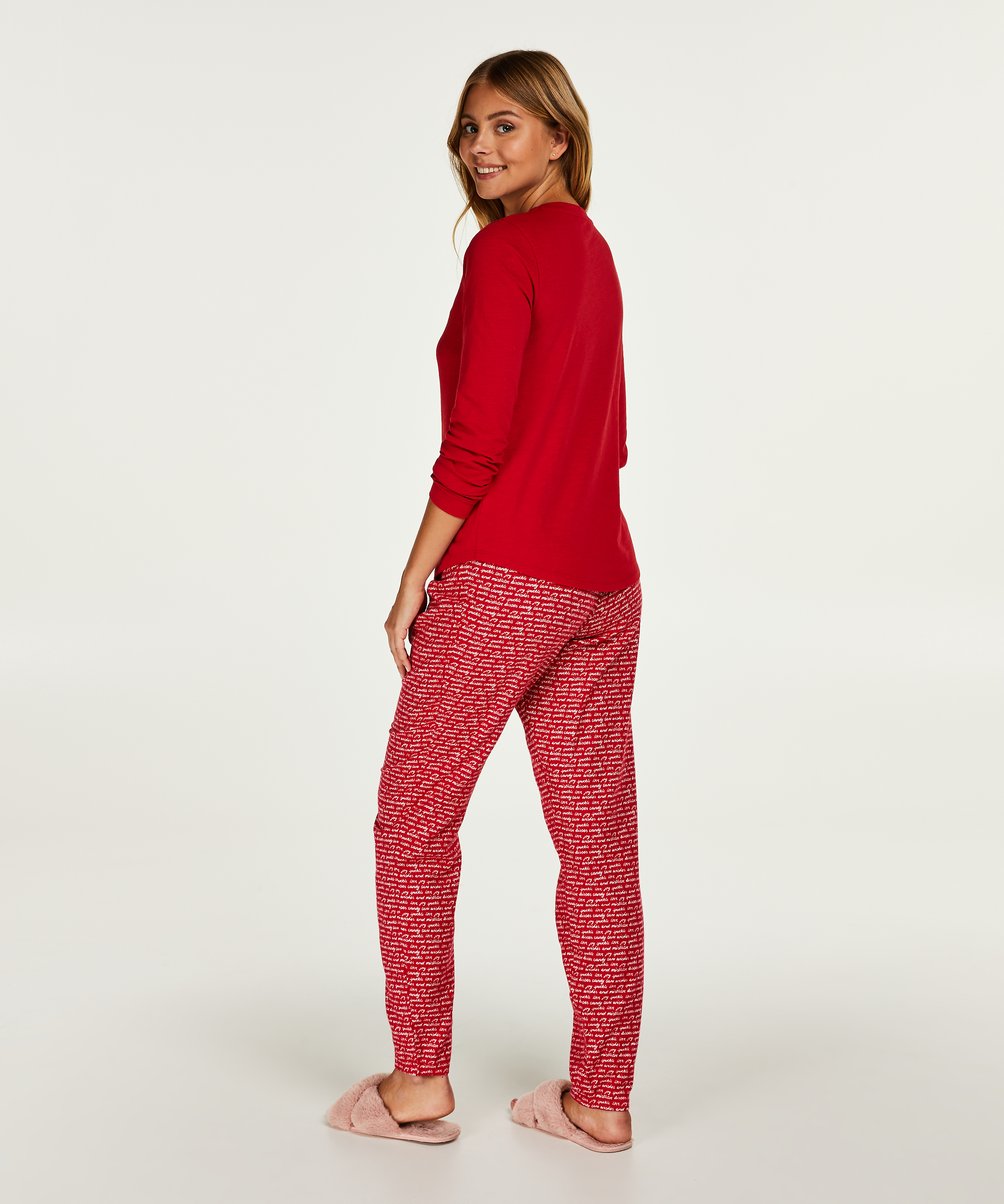 Long pyjama set Gift Set, Red, main
