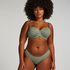 Scallop push-up underwired bikini top Cup A - E, Green