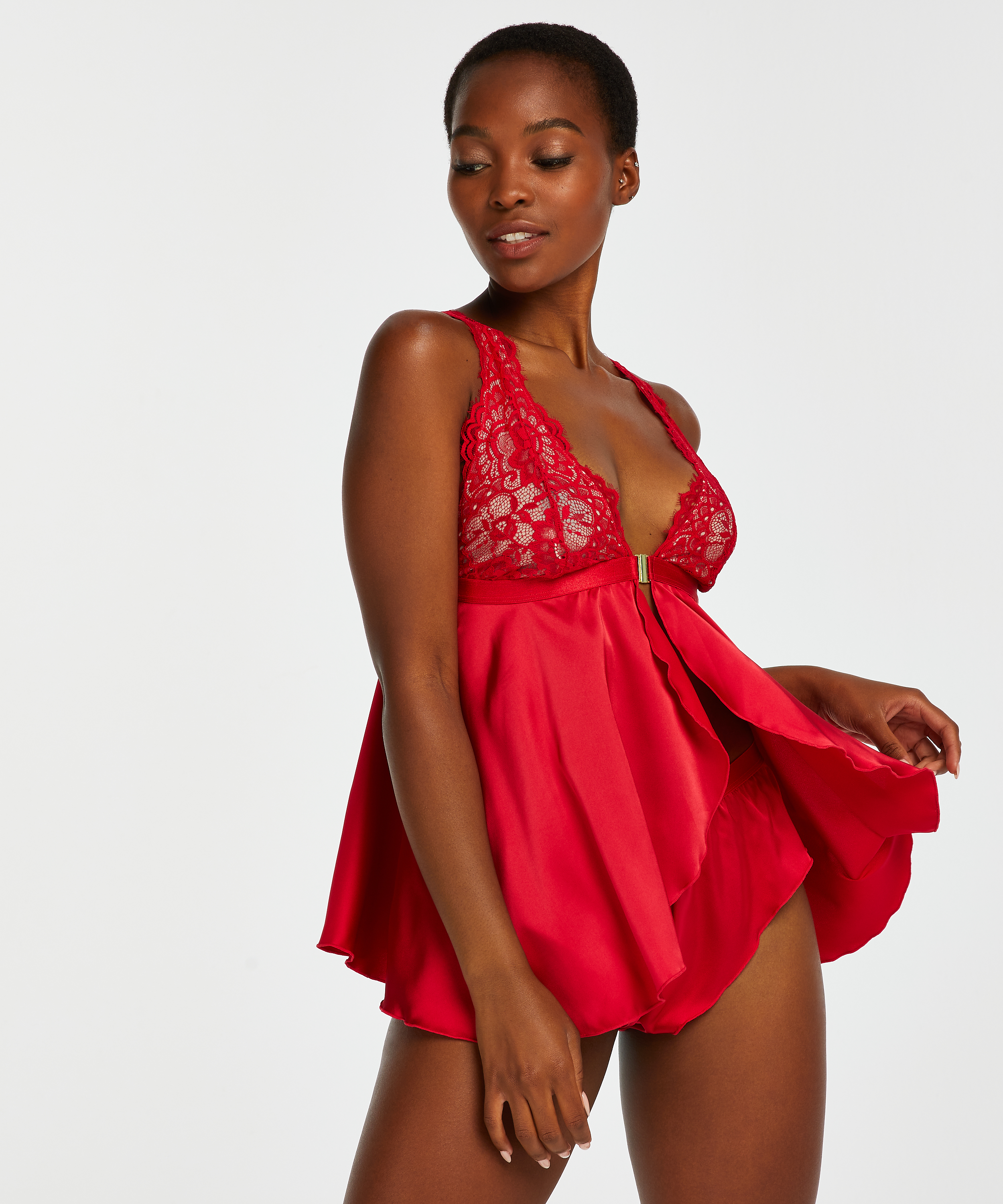 Mariah cami set, Red, main
