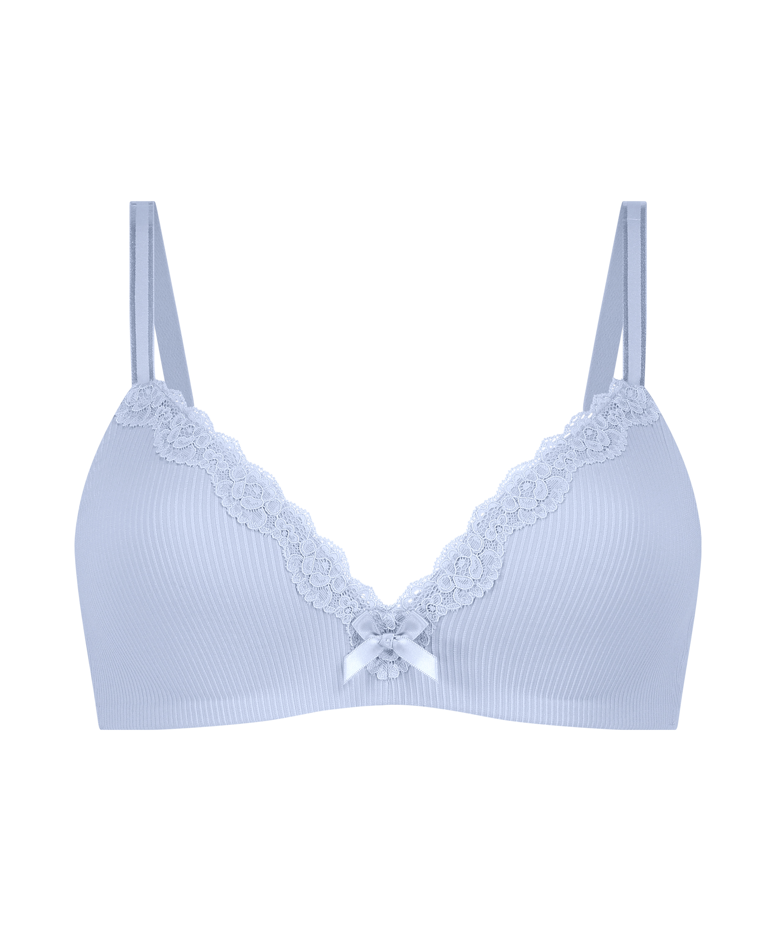Lola Padded Non-Wired Bra, Blue, main