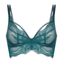 Raquel Non-Padded Underwired Longline Bra, Blue