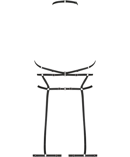 Private Rhinestone Harness, Black