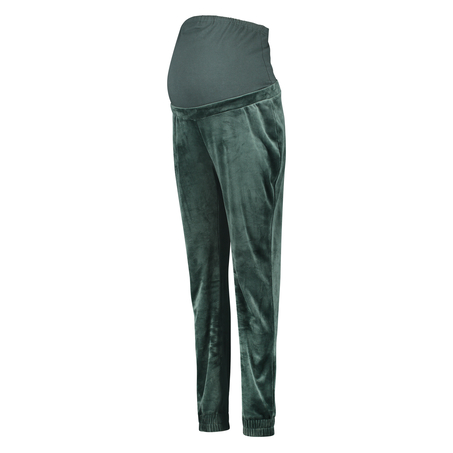 Velvet Shimmer maternity jogging bottoms, Green