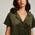 Short Sleeve Velour Jacket, Green