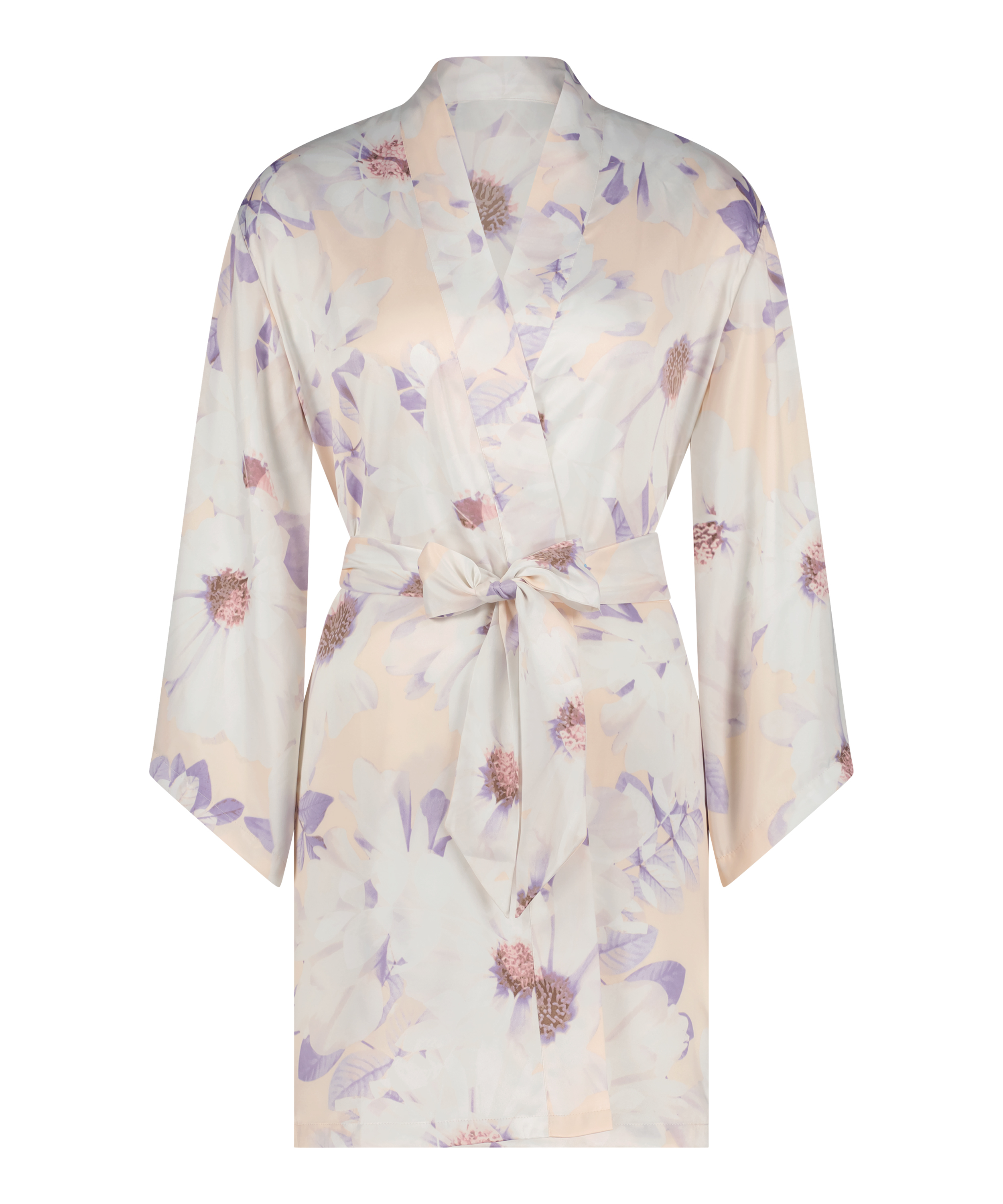 Satin kimono, Pink, main