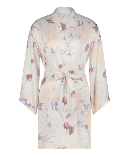 Satin kimono, Pink