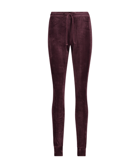 Velvet leggings, Purple