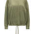 Long-sleeved Velours top, Green