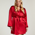 Satin Kimono, Red
