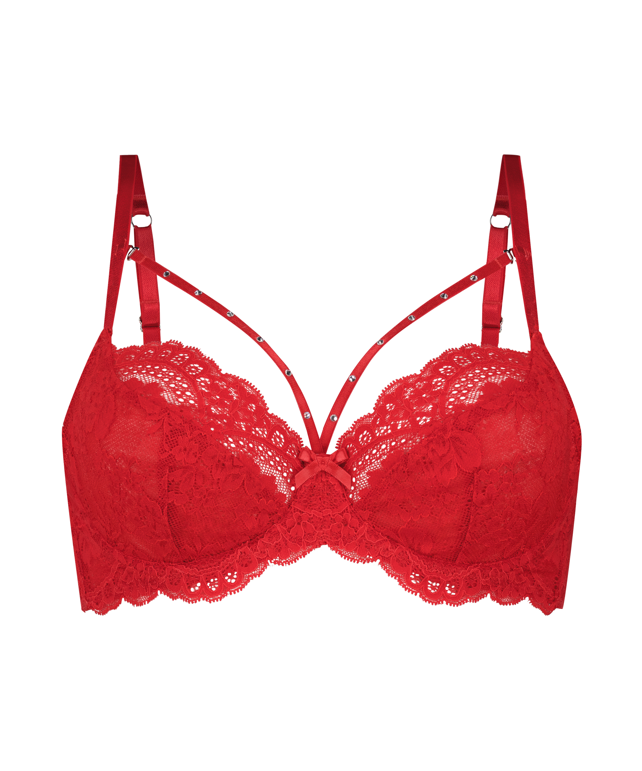 Mariah Non-Padded Underwired Bra, Red, main