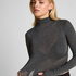 super soft Turtleneck shirt with Cashmere, Grey