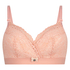 Rose Padded Maternity Nursing Bra, Pink