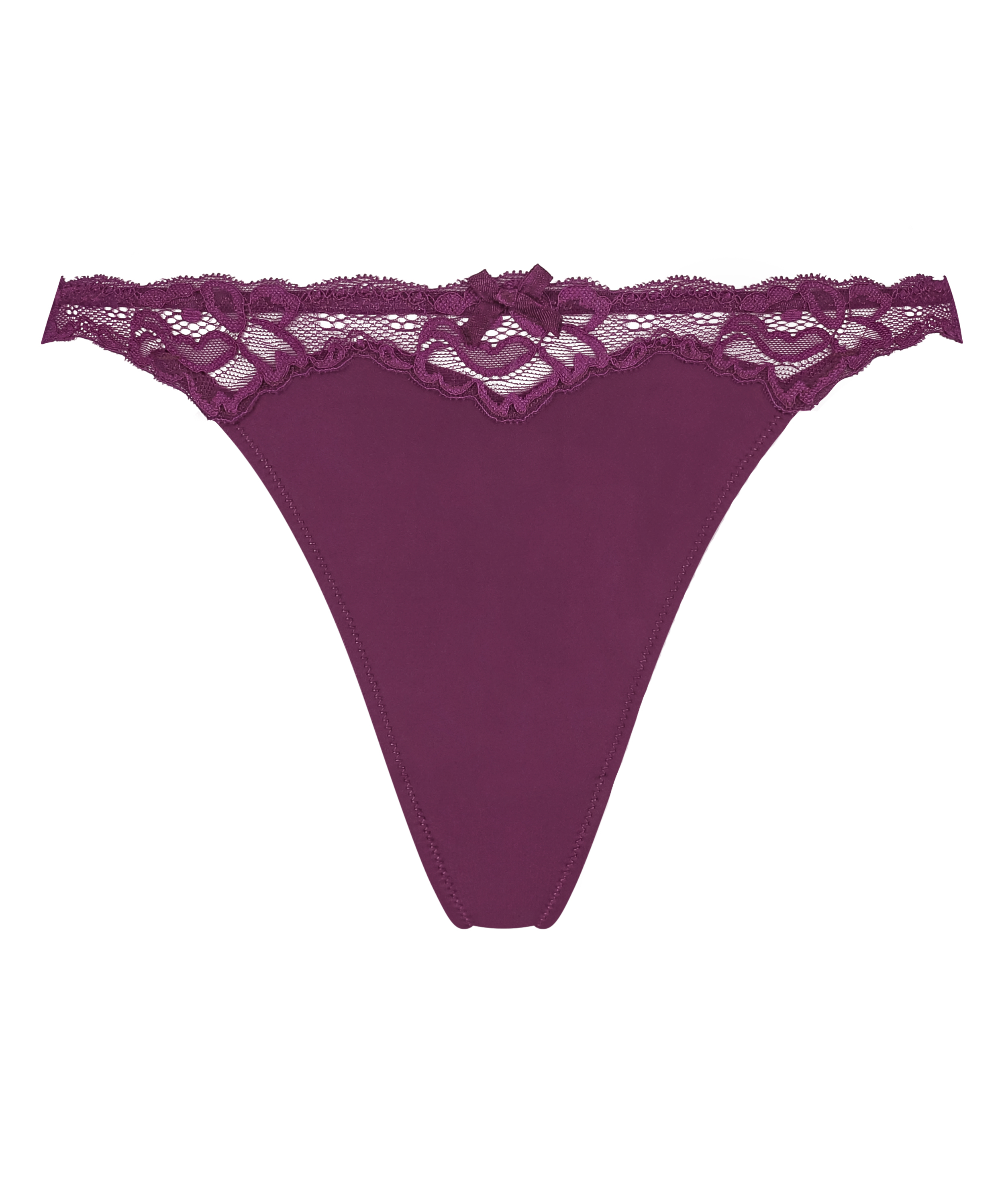 Lace & Shine Thong, Purple, main