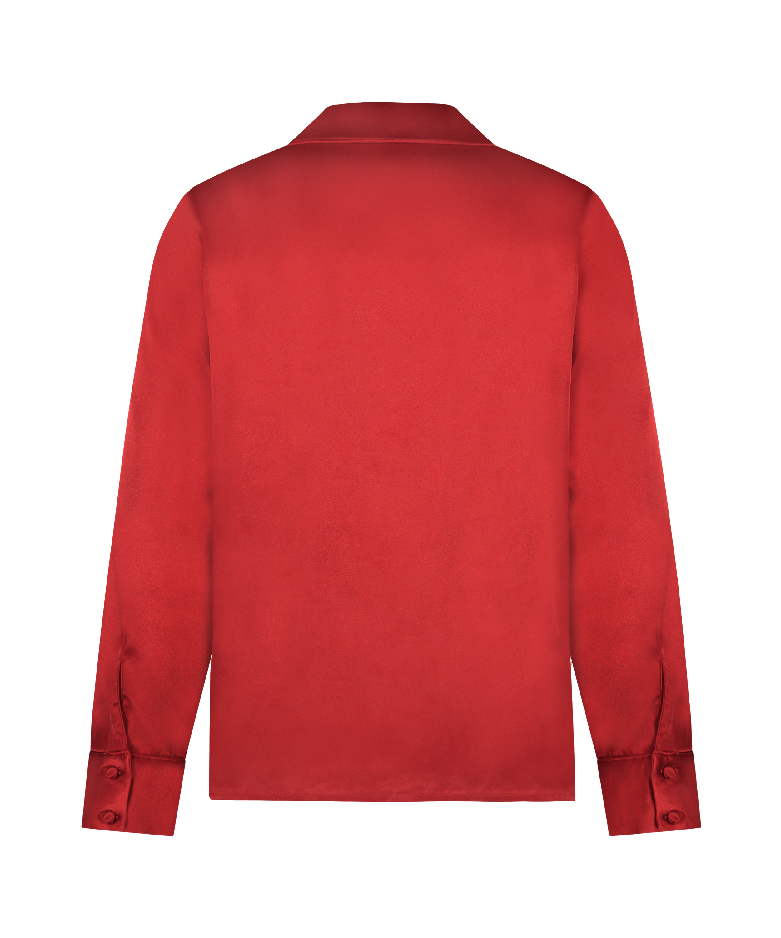 Satin Long-Sleeved Jacket, Red, main