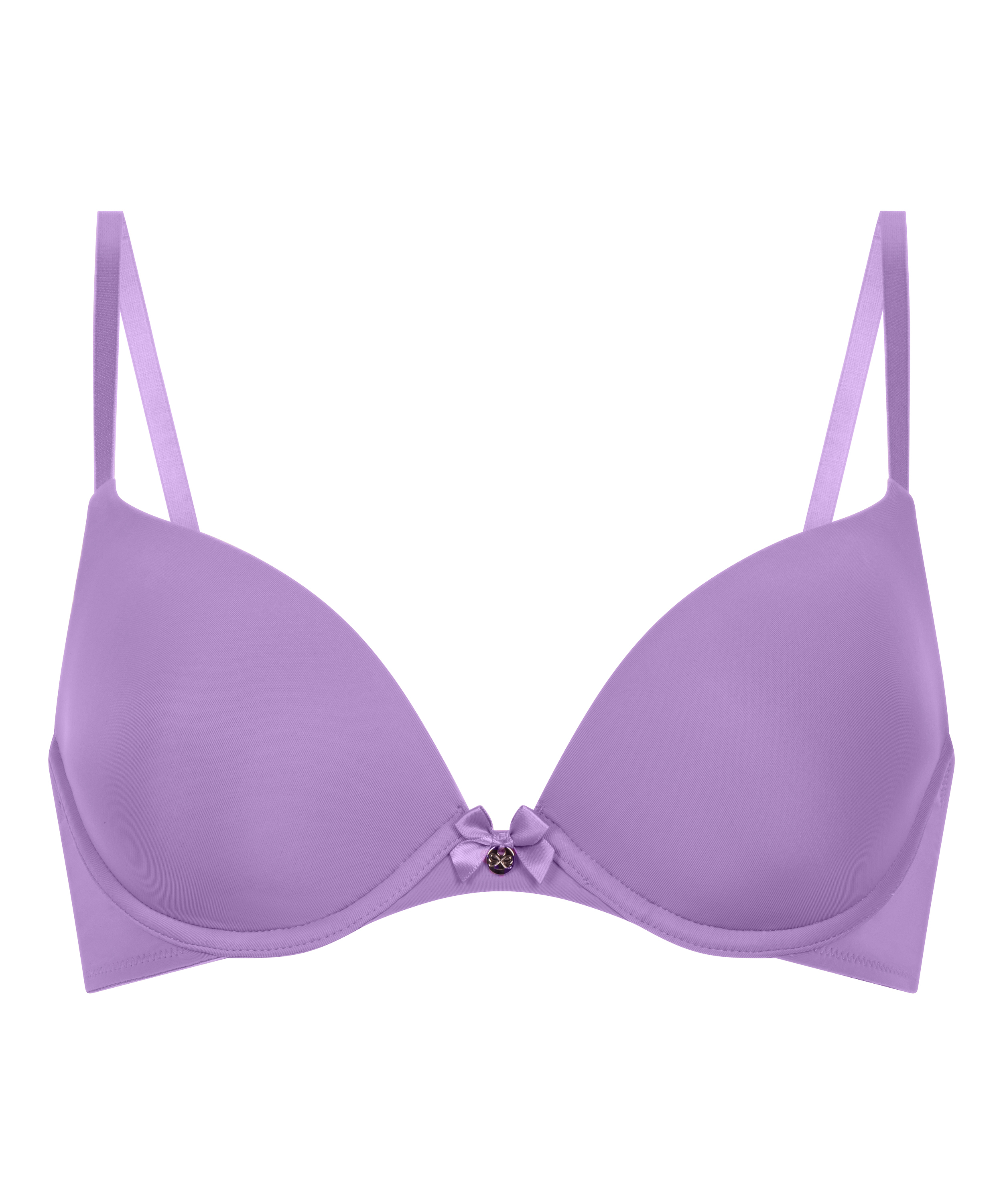Plunge Padded Underwired Bra, Purple, main
