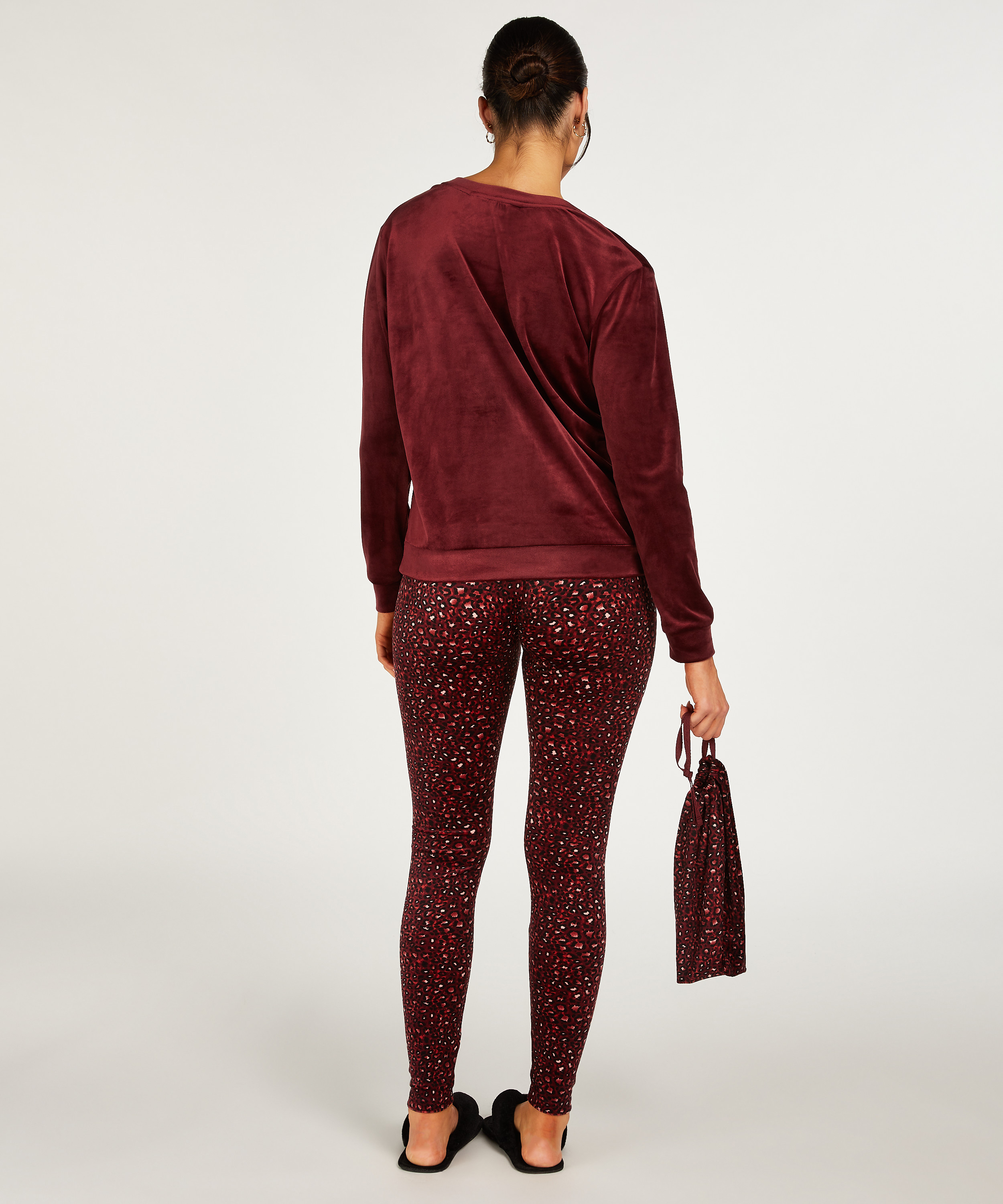 Pyjamaset with Bag, Purple, main