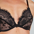 Sia Padded Underwired Push-Up Bra, Black