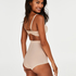 Sculpting scallop high waisted brief - Level 3, Beige
