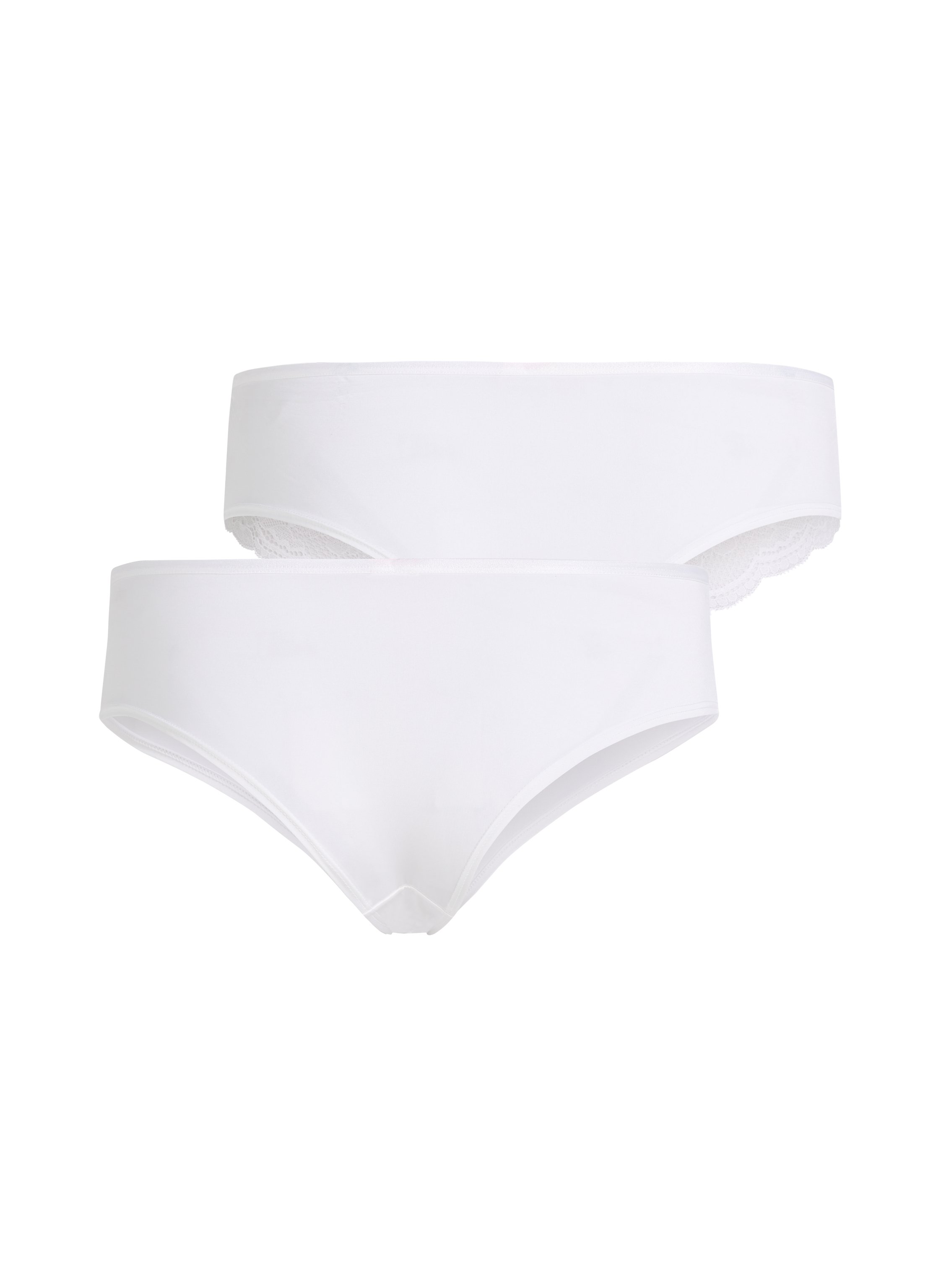 2-pack of Angie Brazilian knickers, White, main