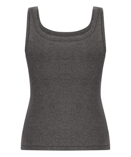 Singlet Tanktop Soft Cotton, Grey