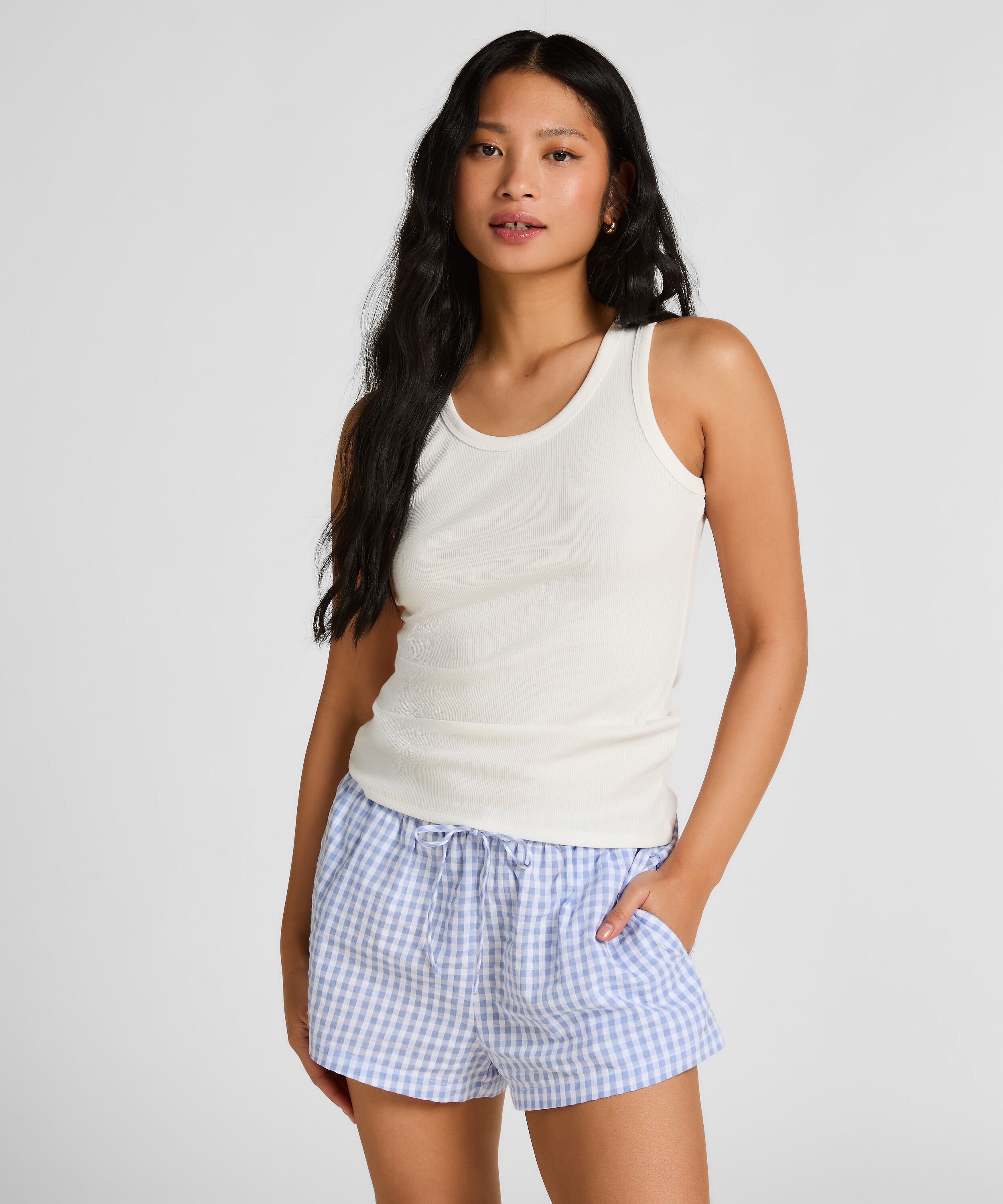 Seersucker Short, Blue
