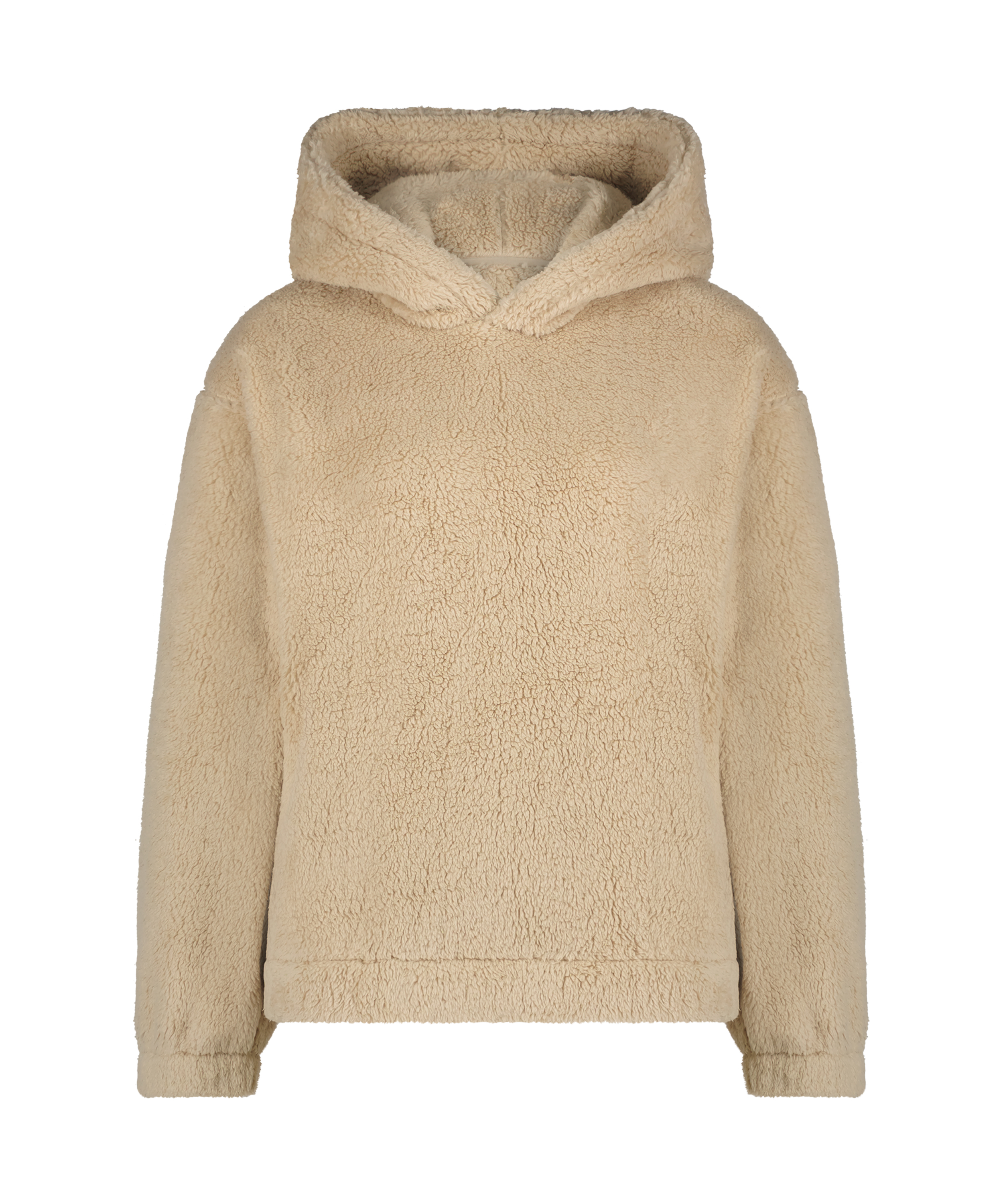 Snuggle Hoodie Fleece, Beige, main