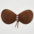 Adhesive Push-Up Bra, Brown