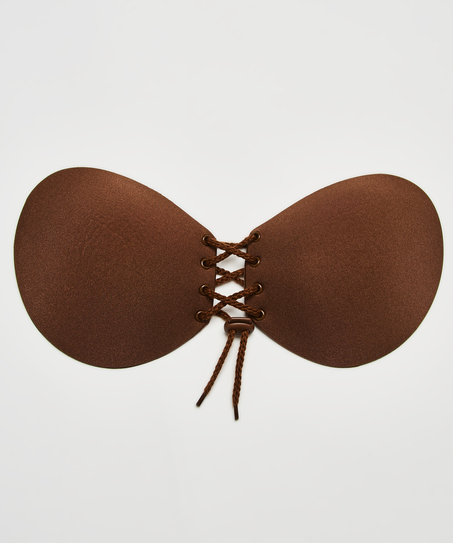 Adhesive Push-Up Bra, Brown