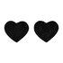 Nienke Heart Nipple Covers, Black