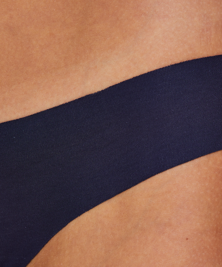 Invisible cotton thong, Blue