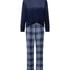 Velvet Pyjama Set, Blue