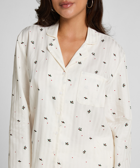 Jacquard Jacket Longsleeve, White