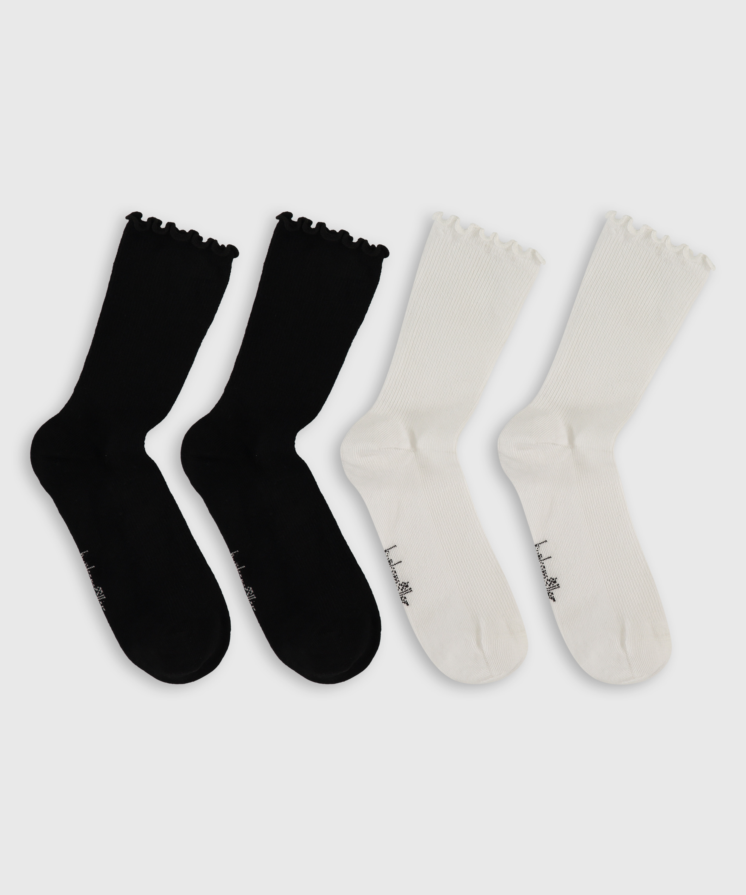 2 pairs of socks, Beige, main