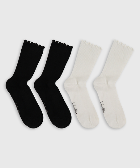 2 pairs of socks, Beige