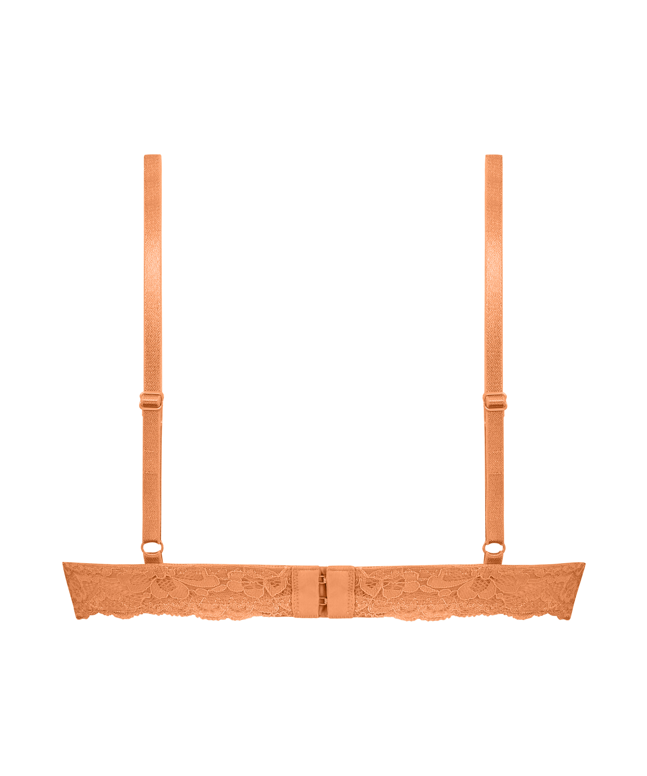 Marine Padded Underwired Push-Up Bra, Orange, main