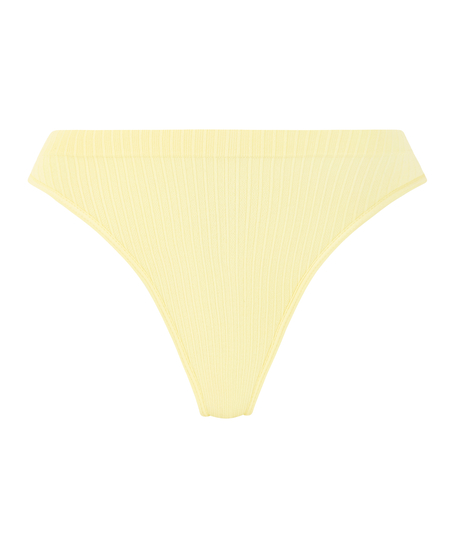 Dianne High Leg Thong, Yellow
